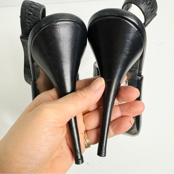 Miu Miu sling ankle slip on stiletto pumps - Picture 8 of 14